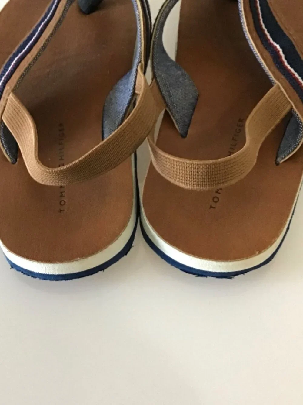 TOMMY HILFIGER TODDLER BOYS LIL DANNY FLIP FLOPS SIZE 7/8